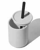 Avanchy Silicone Training Sippy Cup with Straw Lid – For Babies 6+ Months to Toddlers 1 Year Old – 8 oz Infant Water Cup for Baby Led Weaning, Gray by TinyTreasures Baby Boutique