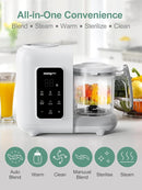 MOMYEASY Baby Food Maker, Baby Food Steamer and Puree Blender, Food Processor Chopper Grinder Steamer in-One, Auto Cooking & Grinding with Touch Control Panel&Self Cleans, BPA-Free by TinyTreasures Baby Boutique