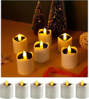 Solar Candle Lights,Flameless Candle Lights,Solar Rechargeable Tea Wax lamp,6 flameless Candle Light, Suitable for Wedding, Valentine's Day, Halloween, Christmas (Solar Candle Light) by GreenHaven Gardens