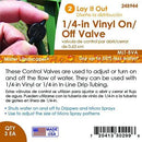 Mister Landscaper MLT-BVA 1/4" Vinyl On/Off Drip Irrigation Valve (3 Quantity) by GreenHaven Gardens