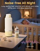 Portable Baby Bottle Warmer for Travel – 17oz Cordless Milk Warmer with Detachable Battery, USB Rechargeable Breast Milk Warmer, Baby Bottle Heater for Home and On-The-Go Use by TinyTreasures Baby Boutique