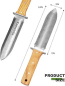 Hori Hori Trowel Knife Japanese Weeding Knife Garden Knife Tool with Sheath for Landscaping Digging, Dividing Plants, Planting Bulbs, Digging Out Weeds, Removing Rocks, Cutting Through Roots by GreenHaven Gardens
