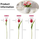 Buart Artificial Tulip in Bulk for Home Kitchen Wedding Bridal Bouquet,Fake Flowers for Valentine's Day Mother's Day Easter Table Centerpieces Decorations(Large Size,Multi Pink,Real-Touch,12pcs) by CozyNest Decor