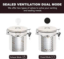 ShanSon Coffee Canister Airtight Coffee Container Stainless Steel Coffee Bean Storage Container with CO2 Release Valve and Scoop Coffee Canister for Beans,Grounds,Sugar,Flour,Tea,Cereal,16OZ,Off-White by CozyNest Decor