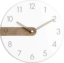 Stephanie Imports Modern Minimalist Exposed Wood Silent Wall Clock (Numerical) by CozyNest Decor
