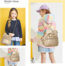 KL928 Girls Bowknot Polka Dot Cute Mini Backpack Small Daypacks Convertible Shoulder Bag Purse for Women by TinyTreasures Baby Boutique