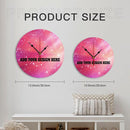 Generic Custom Wall Clock Personalized Clocks with Photo Text Logo That PVC Customized Round Silent Clock for Living Room Family Friends Gifts, 12inch-30cm by TinyTreasures Baby Boutique
