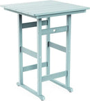 Adirondack Outdoor Bar Table, Durable HDPE Composite, Weather Resistant, Easy to Clean, Perfect for Backyard and Poolside Use, Light Blue by GreenHaven Gardens