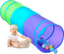 Moncoland Kids Play Tunnel Tent for Toddlers, Colorful Pop Up Crawl Toy Baby Infant Children or Dog Cat Pet, Collapsible Gift Boy and Girl Game (Colorful Kids Tunnel) by TinyTreasures Baby Boutique
