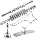 ONUEMP 5-in-1 Stainless Steel Therapy Massage Tools, Gua Sha Scraping Fascia Massage, Maderoterapia Kit Colombiana for Lymphatic Drainage, Cellulite Remover, Ice Body Sculpting by CozyNest Decor