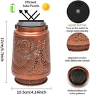 2 Pack Outdoor Hanging Solar Lanterns, LED Waterproof Lights Metal Decoration, Portable Lanterns for Garden Patio Yard Courtyard Backyard, Spiral Birthday Gifts for Women Men Halloween Christmas by GreenHaven Gardens