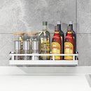 Spice Rack Organizer, SUS304 Stainless steel Wall Mount Spice Rack Storage Basket - Seasoning Container, Kitchen Spice Organizer -Kitchen Seasoning Hanging Rack - Bathroom Shelf (Silver) by CozyNest Decor