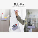 loukin Magnetic and Adhesive Marker Holder, Dry Erase Accessory Tray, Magnetic Storage Organizer for Whiteboard, Glass or Refrigerators (Purple) by CozyNest Decor