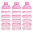 Accmor Formula Dispenser On The Go, 5 Compartments Stackable Formula Container for Travel, Baby Milk Powder Kids Snack Container, BPA Free by TinyTreasures Baby Boutique
