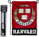 College Flags & Banners Co. Crimson Coat of Arms Garden Flag with Stand Holder by GreenHaven Gardens