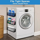 Picowe Magnetic Laundry Organizer, Large Magnet Basket for Laundry Room,16.5lb Capacity Magnetic Shelf for Washer /Dryer, Fridge & Small Spaces ( B, White) by CozyNest Decor