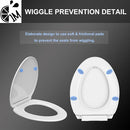 1M Soft Close Toilet Seat Elongated, Patented Quick Releasing for Easy Cleaning, Anti-Wiggling Design, Easy Installation (2PCS Pack) by TinyTreasures Baby Boutique