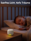 Babelio White Noise Sound Machine, Night Light, Mini and Portable, 15 Non-looping Sounds, Timer, Memory Function, for Adults Baby, Travel, White by TinyTreasures Baby Boutique