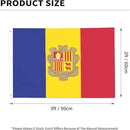 Andorran Flag Garden Yard House 2x3 ft Flags Double Sided Print Banner Indoor Outdoor Party Home Decorations for Boat Dorm House Balcony by GreenHaven Gardens