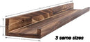 AZSKY Large Floating Shelves 36 Inch Wood Wall Mounted Set of 3 Floating Bookshelf Long Wooden Picture Ledge Shelf for Home Decoration by CozyNest Decor