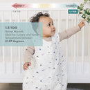 Tealbee Dreamsuit: Toddler Sleep Sack with Feet 3T 4T - 1.5 TOG Winter Baby Wearable Blanket for Walkers - Rayon made from Bamboo, Organic Cotton Sleep Bag - Mushroom by TinyTreasures Baby Boutique