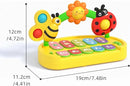 Baby Piano Toy for Kids 0-6-12-18 Months, Light Up Baby Keyboard Musical Toy with Press Pop Bubbles, 4 Modes Toddler Piano for Boys Girls Ages 1-3, Detachable & Portable Infant Toy Gift by TinyTreasures Baby Boutique