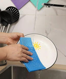 Swedish Dishcloths - 10 Pack Reusable Kitchen Dishcloths - Ultra Absorbent Dish Towels for Washing Dishes - Cellulose Sponge Cloth Cleaning Cloths - Blue by CozyNest Decor