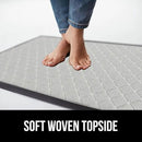 GORILLA GRIP 100% Waterproof All-Season WeatherMax Doormat US Designed Natural Rubber, Stain and Fade Resistant, Low Profile Indoor Outdoor Door Mats, Easy Clean Patio Mat, 17x29, Light Gray by CozyNest Decor