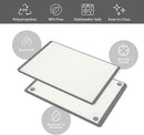 SMIRLY Plastic Cutting Board Set, Dishwasher Safe Plastic Cutting Boards Set for Kitchen, Cutting Boards for Kitchen - Plastic Chopping Board Set by CozyNest Decor