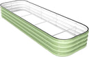 DaisyVibe Raised Garden Bed Kit, Planter Raised Garden Boxes Outdoor, Oval Large Metal Raised Garden Beds for Vegetables Flowers (Green, 6.5ftx2ftx1ft) by CozyNest Decor