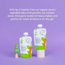 Serenity Kids 6+ Months USDA Organic Veggie Puree Baby Food Pouches | No Sugary Fruits or Added Sugar | Allergen Free | 3.5 Ounce BPA-Free Pouch | Carrot Spinach & Basil | 1 Count by TinyTreasures Baby Boutique
