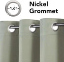 H.VERSAILTEX Blackout Room Darkening Thermal Insulated Grommet Window Curtain for Living Room, Light Sage,52x63-inch,Sold by 2 Panels by CozyNest Decor