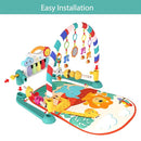 Eners Baby Gyms Play Mats Musical Activity Center Baby Piano Gym Mat Tummy Time Padded Mat for Newborn Toddler Infants(Green) by TinyTreasures Baby Boutique