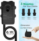 Submersible Pump 660GPH (2500L/H 45W) Ultra Quiet with Dry Burning Protection 8.2ft High Lift for Fountains, Hydroponics, Ponds, Aquariums & More… by GreenHaven Gardens