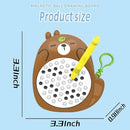 1PCS Sea Otter Magnetic Drawing Board for Kids & Toddlers with Beads and Magnet Stylus Pen - Magnetic Travel Toy for Airplane & Car Ride Activities for Kids by TinyTreasures Baby Boutique