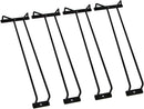 14-Inch Black Wine Glass Rack, Under Cabinet Wine Glass Holder Stainless Steel Stemware Rack - Hanging Stemware Holder for Cabinet Kitchen Bar, Set of 4 by CozyNest Decor