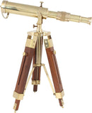Vintage Brass Telescope on Tripod Stand use Lens Antique Desktop Brass Telescope Royal Antique Finish Spyglass Nautical Beautiful On Wooden Tripod Stand by TinyTreasures Baby Boutique