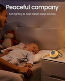2025 Mom's Choice Awards, Portable Sound Machine for Baby Adult, AI Cry Detection, 18 Soothing Sound, Bluetooth Rechargeable White Noise Machine for Home Office Travel, Nursery Light, Cyan by TinyTreasures Baby Boutique