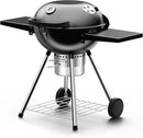 Premium 22 Inch Charcoal Grills with 2 Foldable Tables, BBQ Grill with Cover, Outdoor Barbecue Grill with Ash Catcher, Portable Charcoal Kettle Grills with Wheels for Camping Party Backyard by GreenHaven Gardens
