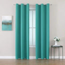 ChrisDowa Grommet Room Darkening Curtains for Bedroom and Living Room - 2 Panels Set Thermal Insulated Blackout Curtains (Teal, 42W x 84L) by CozyNest Decor