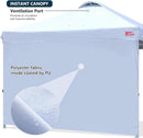 MASTERCANOPY Durable Pop-up Canopy Tent with 1 Sidewall (8'x8',White) by GreenHaven Gardens