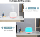 300ML Essential Oil Diffusesrs Remote Control, Aromatherapy Ultrasonic Diffuser, Cool Mist Aroma Humidfier Diffuser, 7 Color Changing LED Light, Auto-Off, Timer for Home, Room, Office, Kids.(Pink) by TinyTreasures Baby Boutique