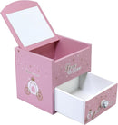 Girl Jewelry Box Pink Tabletop Storage Box Little girl birthday christmas Gift kids jewelry box Organizer by TinyTreasures Baby Boutique