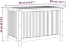 vidaXL Wooden Deck Box - Outdoor Teak Storage Chest, Ideal for Patio Furniture Cushions, Pool Accessories, Garden Tools - Water-Resistant Bag Inside - 35.4''x19.7''x22.8'', Solid Acacia Wood by GreenHaven Gardens