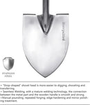 Berry&Bird Shovels for Digging, 43’’ Round Spade Heavy Duty Shovel with Wooden D Handle Stainless Steel Snow Shovel Garden Shovel Yard for Transplanting & Outdoor by GreenHaven Gardens