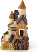 HAPYLY 4PCS Miniature House Fairy Gardening Micro Landscape Village Stone House Bonsai Terrarium Crafts Ornaments Accessories Home Decoration Resin by GreenHaven Gardens