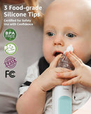 GROWNSY Nasal Aspirator for Baby with Protection Mode, Electric Nose Suction for Baby, Automatic Baby Nose Sucker with 3 Silicone Tips, Adjustable Suction Level, Music and Light Soothing Function by TinyTreasures Baby Boutique
