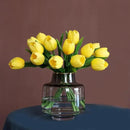 Buart Yellow Flowers Artificial Luxury Big Tulip Valentine's Day Mother's Day Easter Home Kitchen Wedding Decorations(11pcs) by CozyNest Decor