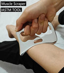 4 in 1 Stainless Steel Muscle Scraper Tools Set,Gua Sha Massage Scraper Scraping Tool Physical Therapy (4PCS Set)