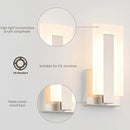 Joosenhouse Modern LED Wall Sconce Set of 2, Hardwired 3000K Warm White Light Wall Lights, 7W Up and Down Wall Mount Light, 9.76 inch Brushed Nickel Indoor Wall Sconce Wall Lighting by CozyNest Decor